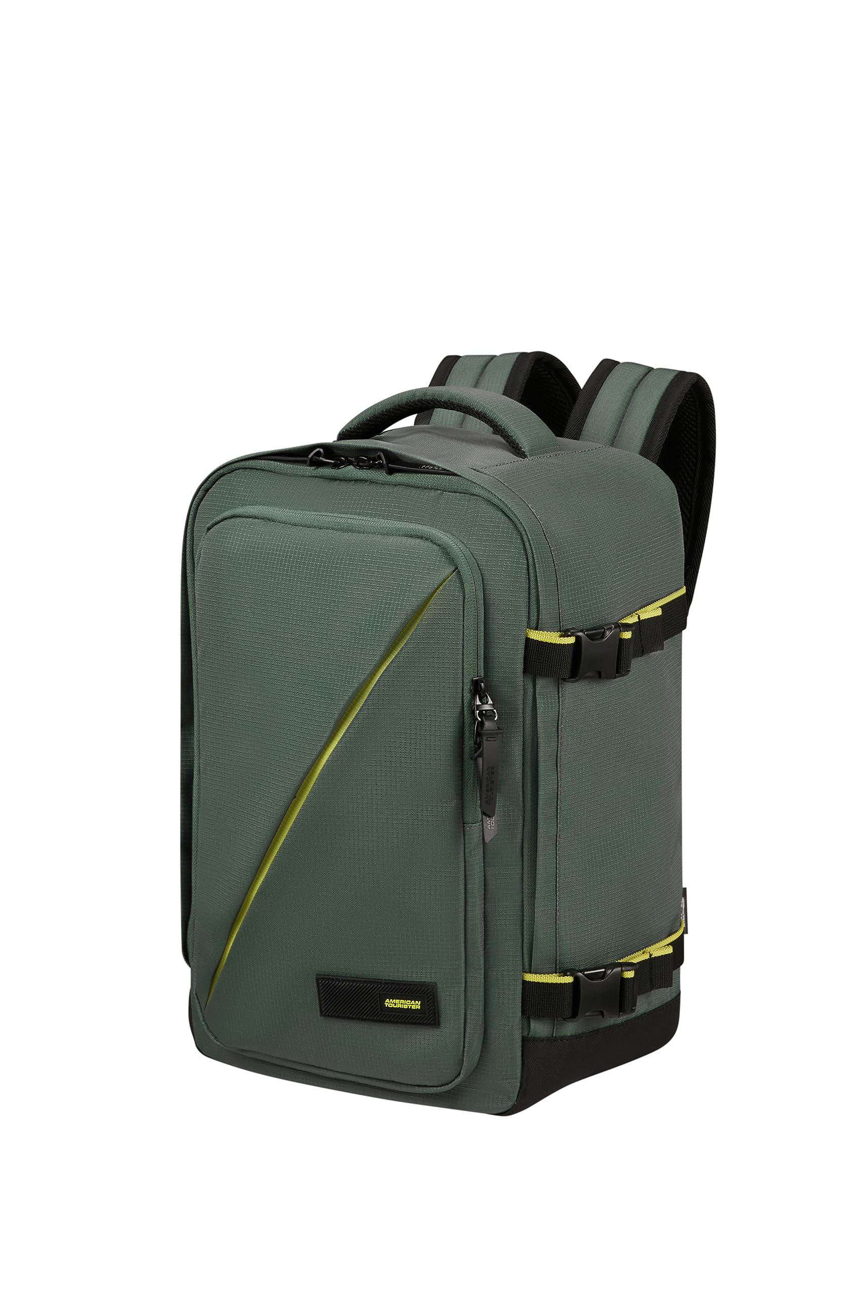 American Tourister Take2Cabin - Ryanair Cabin Bag 25 x 20 x 40 cm, 24 L, 0,40 kg, bagagli a mano, backpack aeroplano S Underrseotor, Green (Foresta scura)