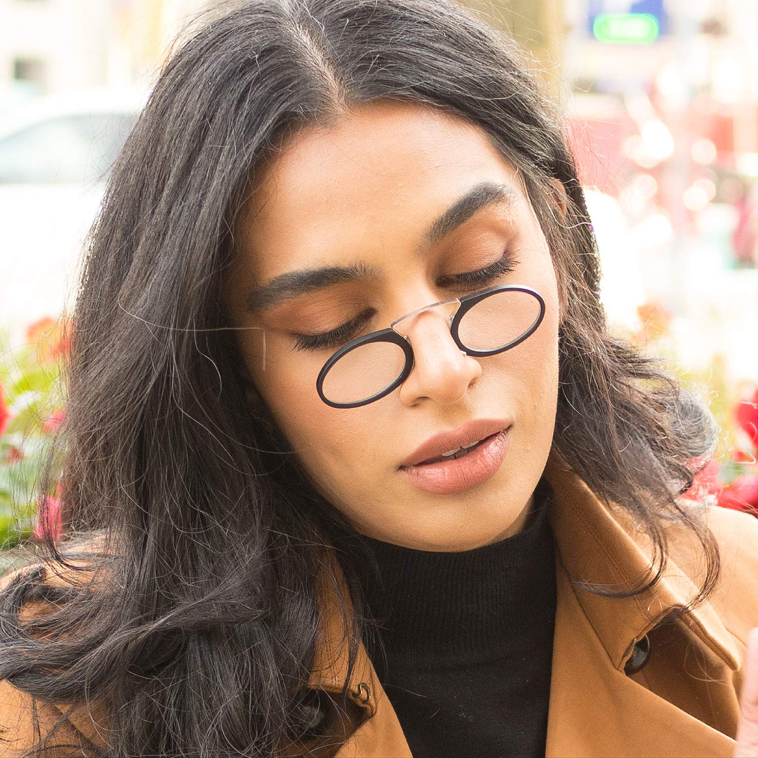 DIDINSKY ORSAY Gafas de Lectura sin Patillas | Marco Ligero y Resistente | Quevedos Compactos 6g | Adhesivo para Móvil | Diseño Retro Vintage | 5 Graduaciones +1.0 a +3.0