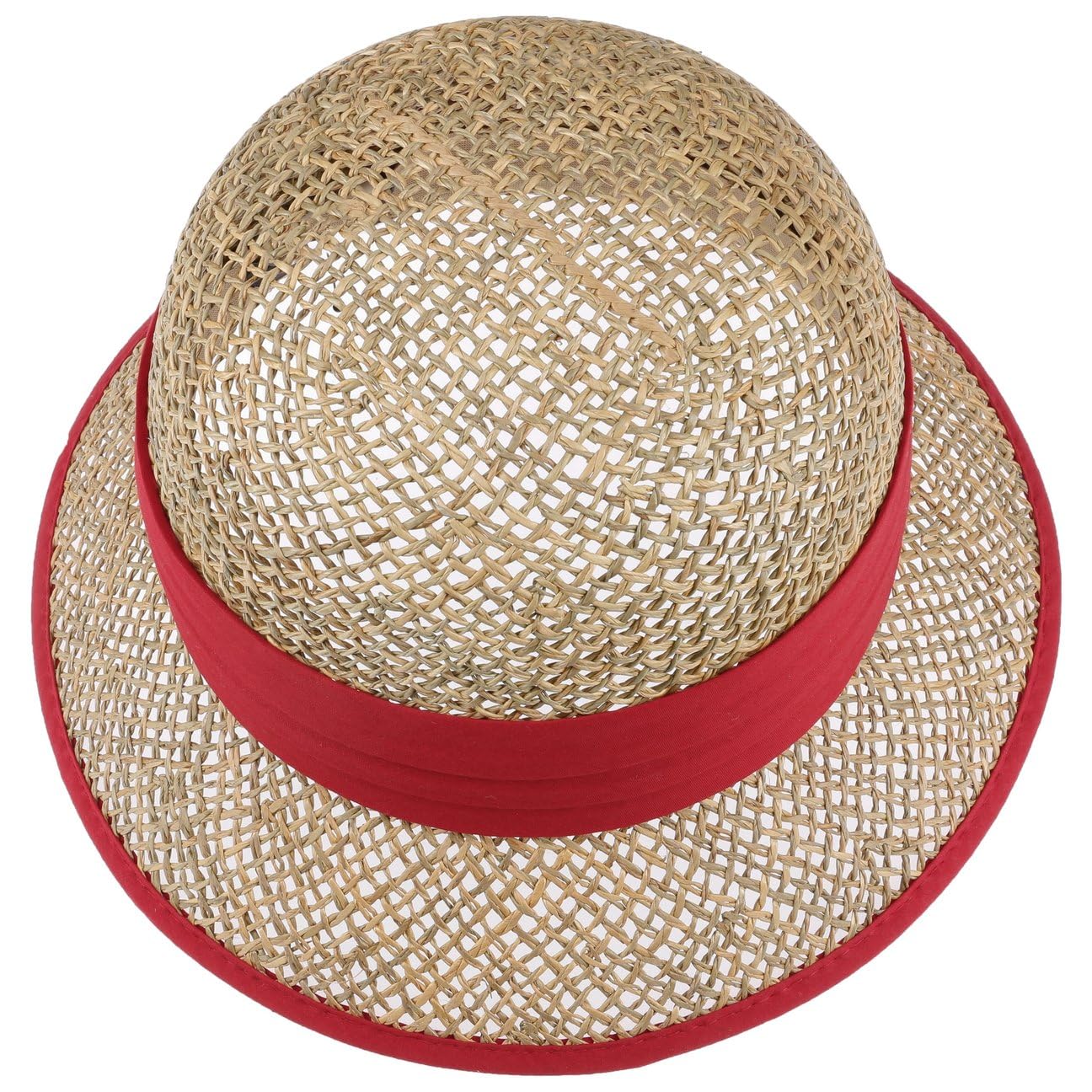 Seeberger Cloche de Paja Zostera Mujer - Sombrero Playa Sol para el jardín Verano Primavera/Verano