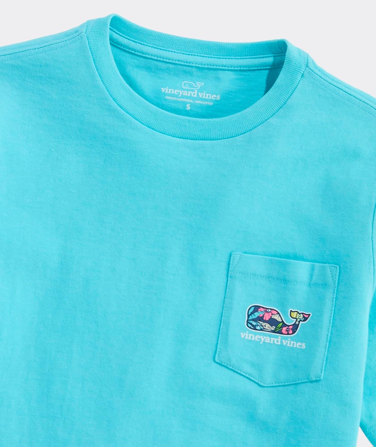 Vineyard Vines Boys' Florita Pales Whale Fill Short-Sleeve Pocket Tee