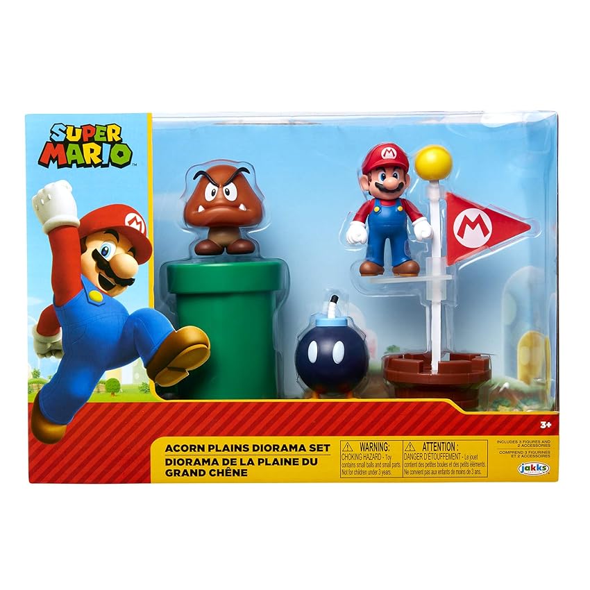 Immagine del prodotto Nintendo Super Mario Acorn Plains Diorama Set, 6,5 cm