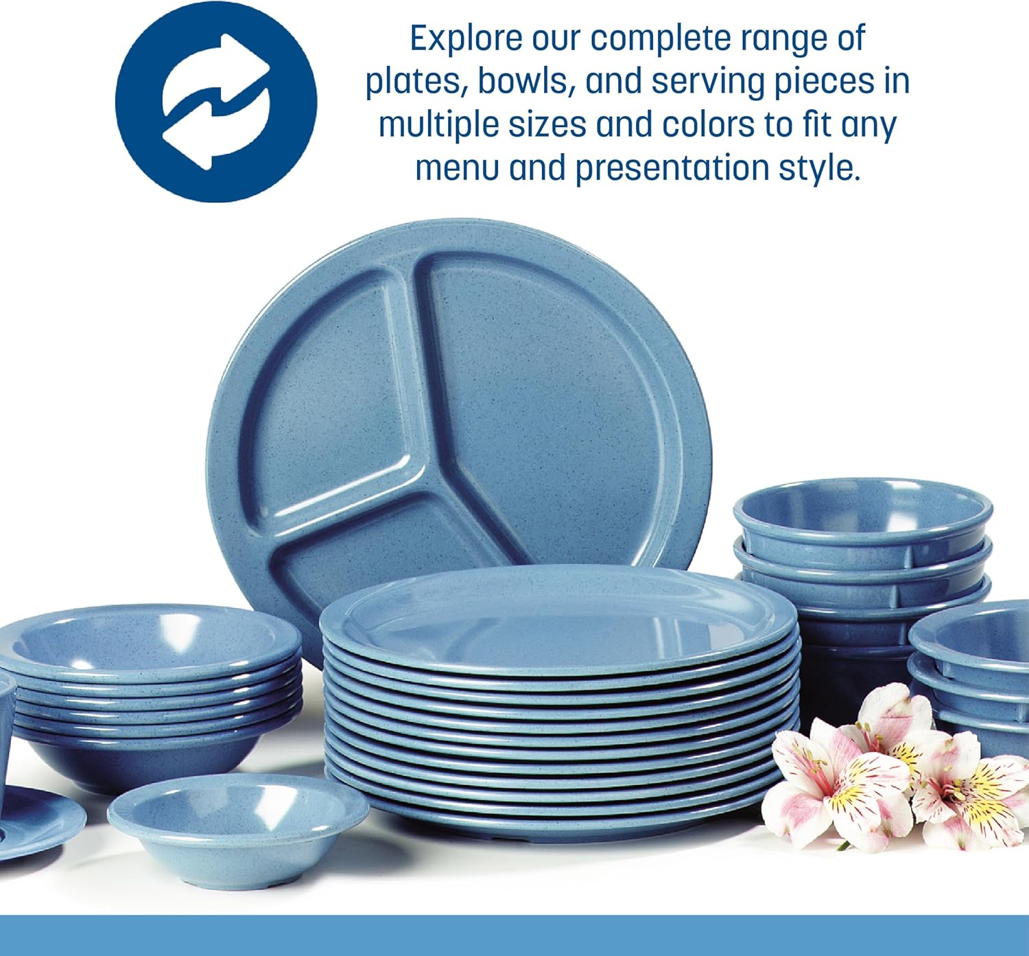 Carlisle FoodService Products Kingline Reusable Plastic Bowl Fruit Bowl with Rim for Home and Restaurant, Melamine, 4.75 Ounces, Sandshade, (Pack of 48)