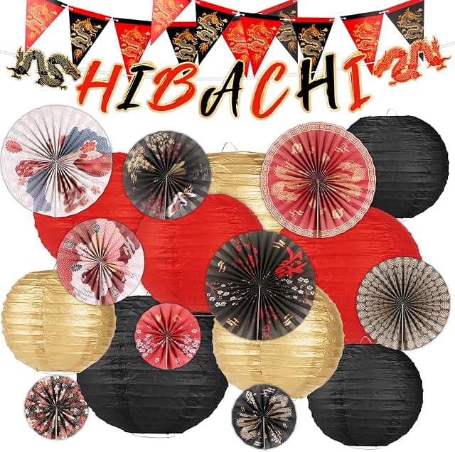 20 Pcs Hibachi Party Decorations