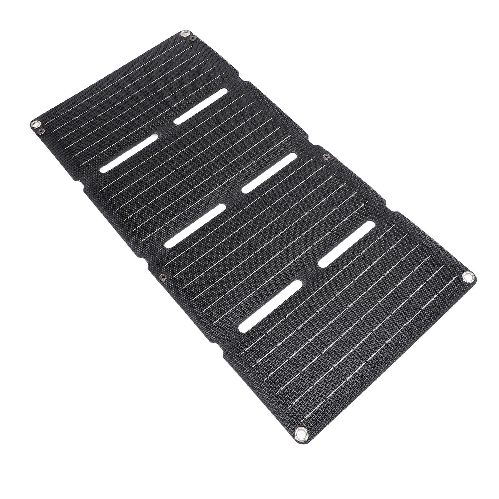 80 W Faltbares Solarpanel-Ladegerät mit 12 V, 5 V Schnellladung, QC, Dual-USB-Ausgang für Handys, Tablets, Wasserdicht, für Camping, Wandern, Rucksackreisen, Faltbares Solarpanel