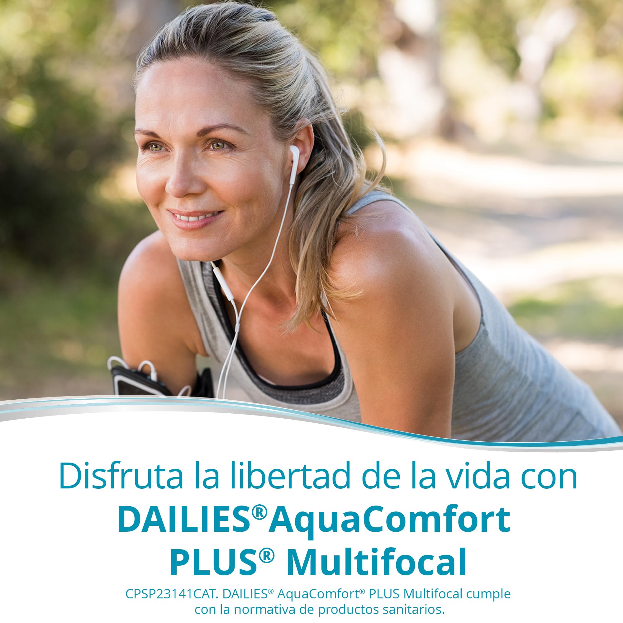 Dailies AquaComfort Plus Multifocal Lentes de contacto progresivas de reemplazo diario, Pack de 30, R 8.7 mm, D 14.0 mm, adición alta -3 Diopt
