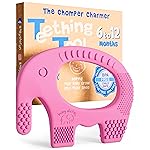 Baby Elefun Baby Teething Toys 5X Pain Relief Zero Delay 6-12 Months Pink
