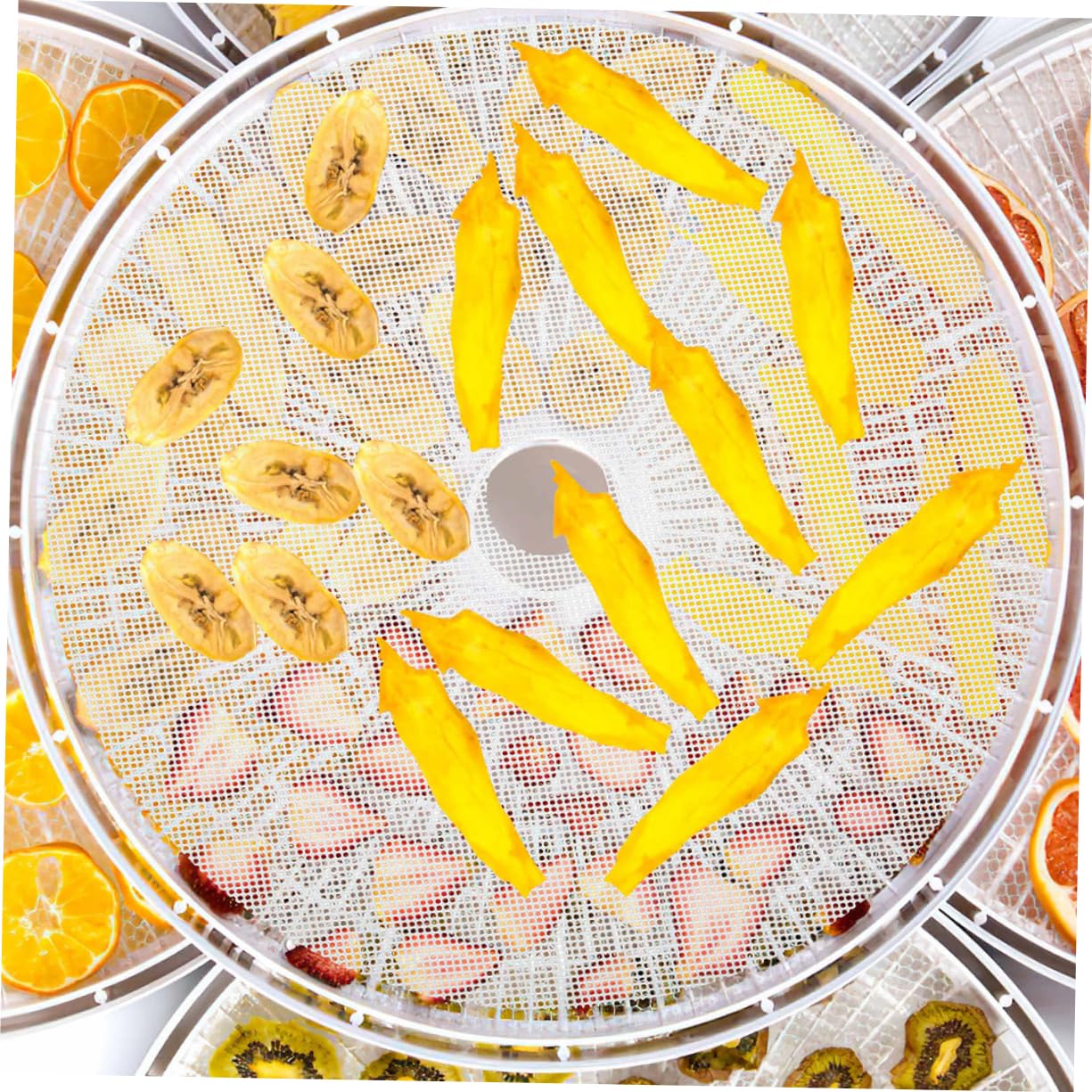 OUNONA 3 Series Almohadilla De Secado Food Dehydrator Tapete De Silicona Reutilizable Silicio Bandejas Para Deshidratador Tapetes Deshidratadores Malla Secadora De Frutas 10 Piezas X 3