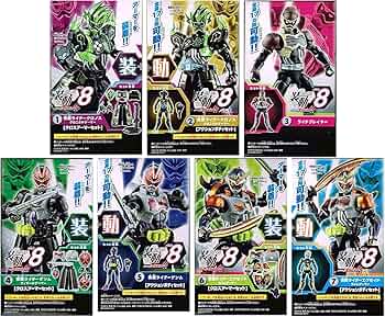 Amazon.co.jp: 装動 仮面ライダーエグゼイド STAGE8 全7種セット