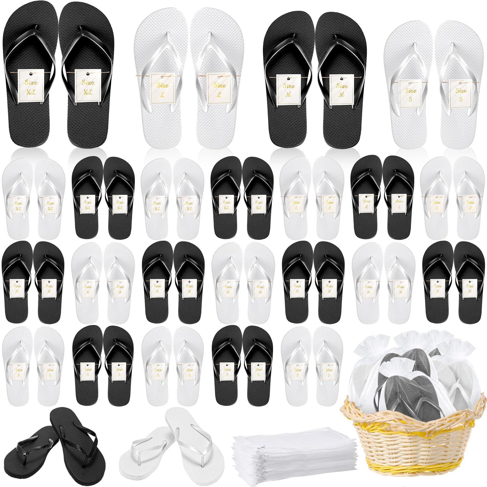 Unittype 24/48 Pairs Flip Flops Bulk
