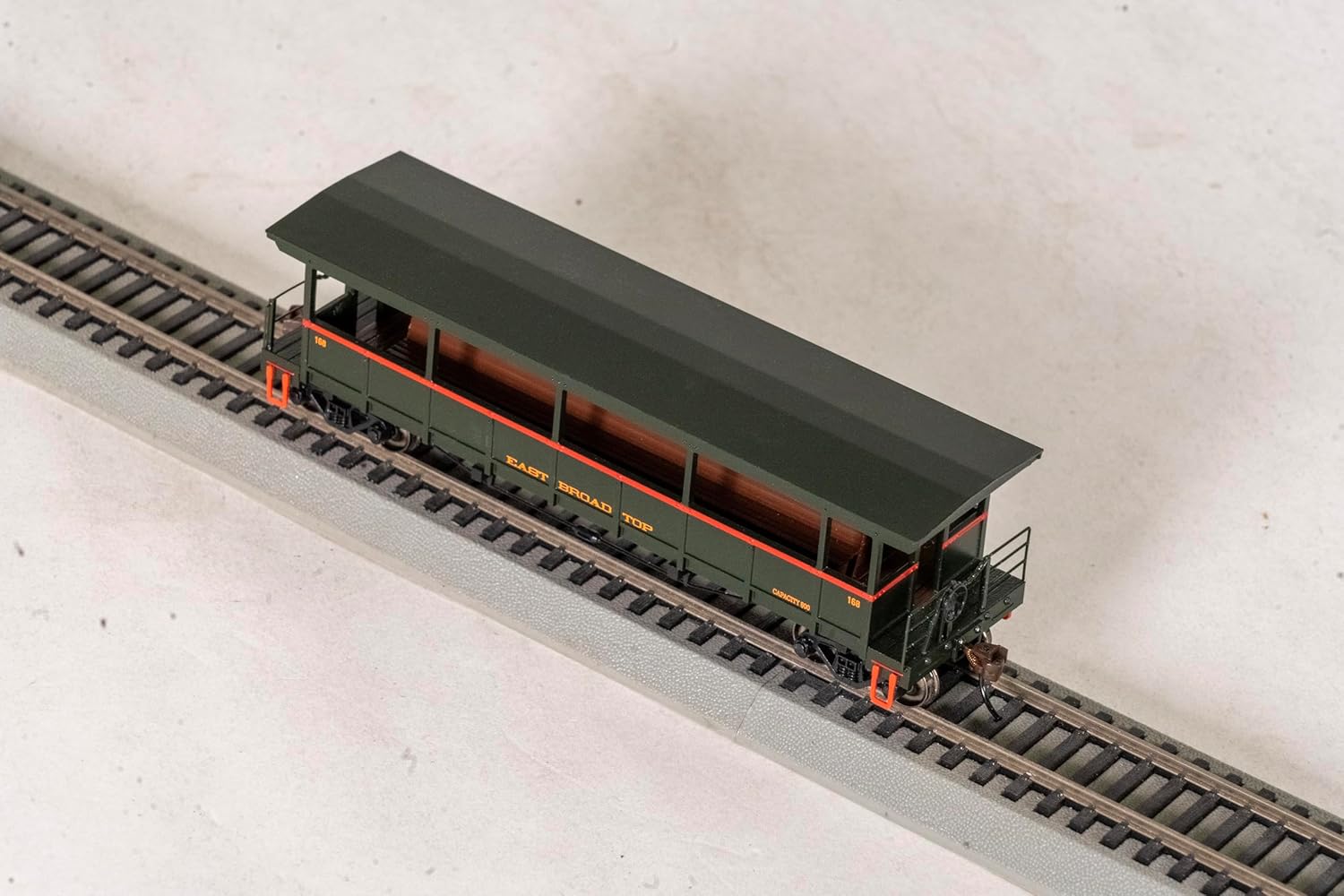 Bachmann Trains - Open Sided Excursion Car - East Broad TOP #168 - HO Scale