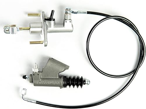 Miniatura 2 de Cilindro esclavo de embrague K afinado con cilindro maestro de embrague Exedy em2 CMC y línea de embrague de acero inoxidable negro para Honda Civic