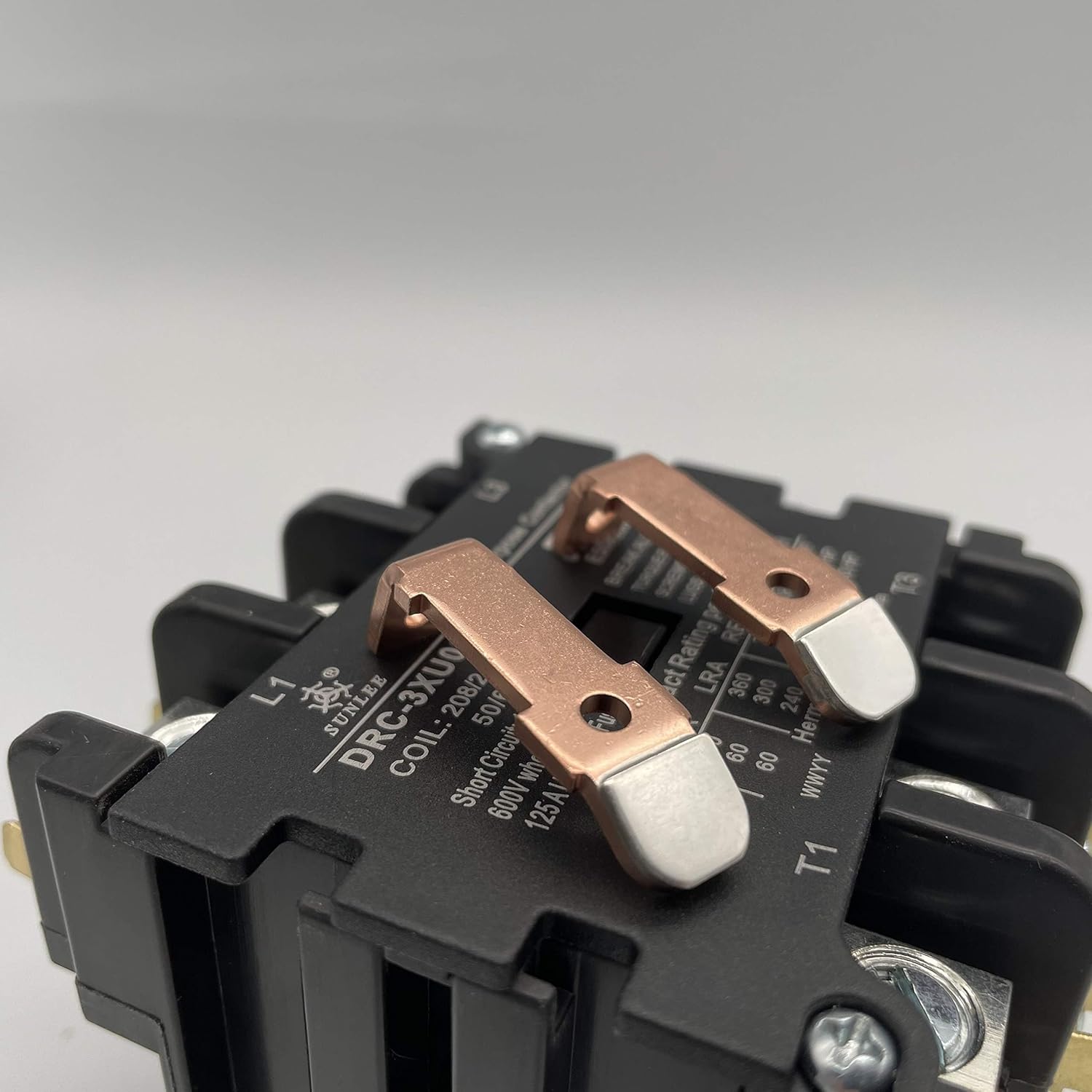 SUNLEE 60 Amp 75 RES 3 Pole 277v Coil SunLee DP Contactor A2L Compliant UL Recognized & Approved for UL 60335 Lighting Contactor 42EF35AF Equivalent