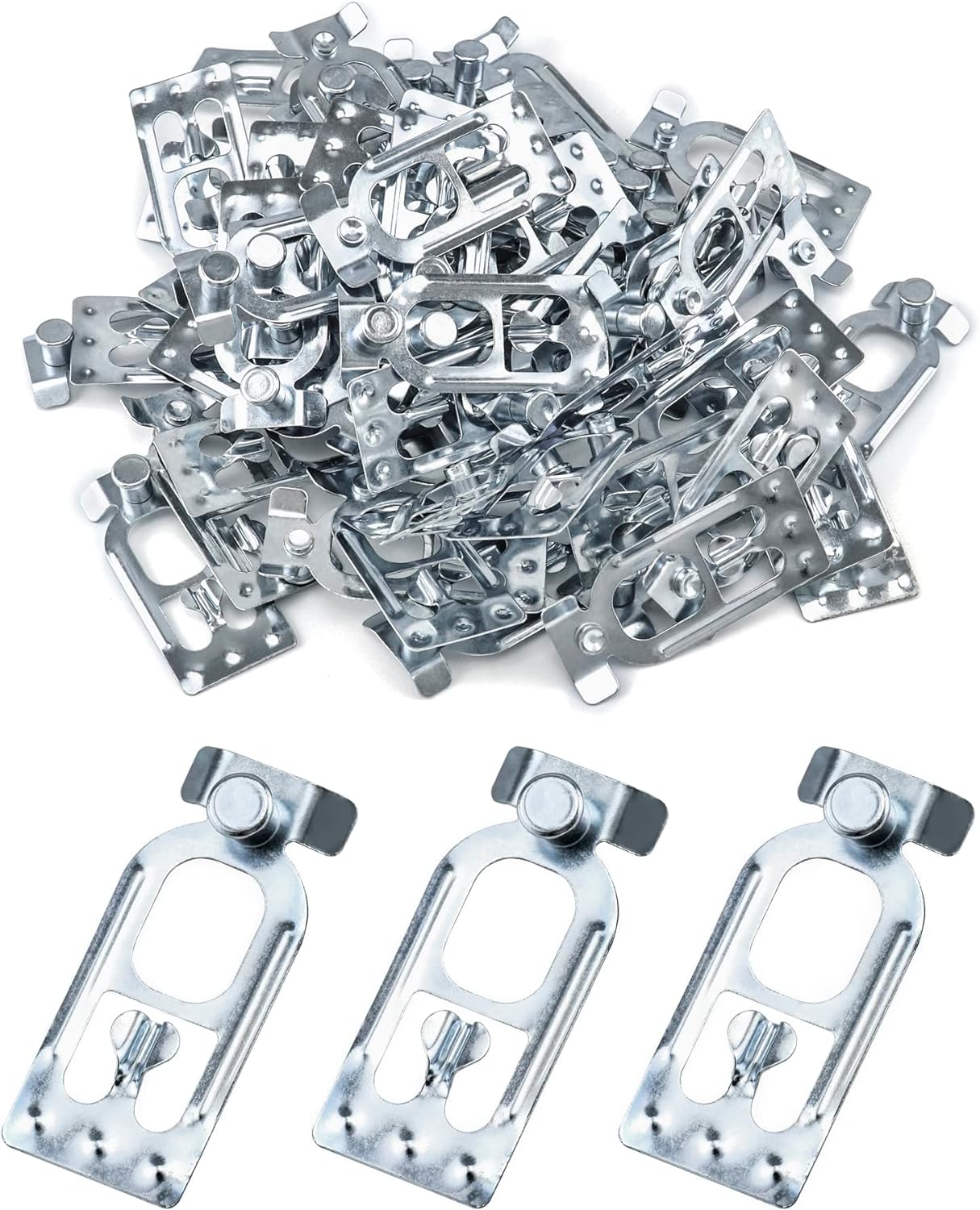 QWORK Teardrop Pallet Rack Safety Clip, 100 Pcs Universal