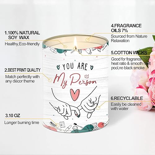 Miniatura 10 de Regalos para mejores amigas, regalos de velas de lavanda para mujeres, idea de regalo de cumpleaños para mejor amiga, regalo único de Navidad para