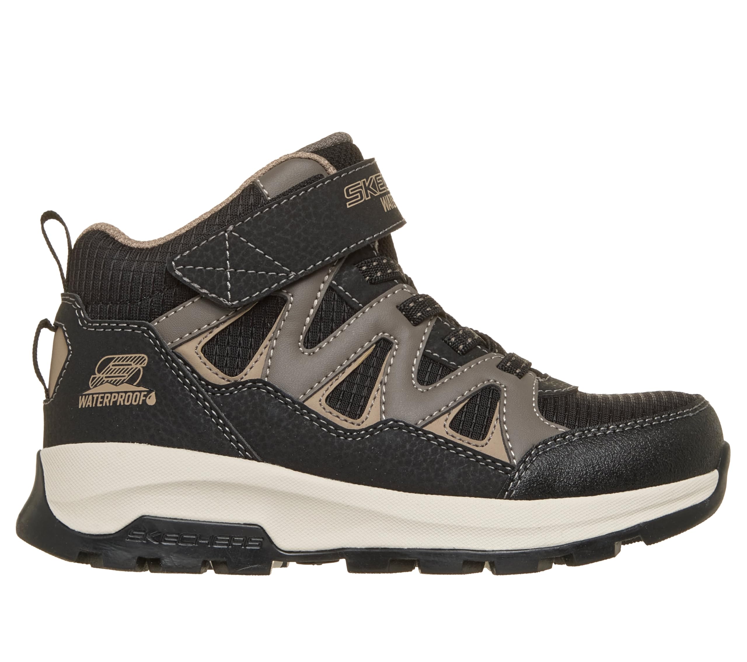 Skechers Jungen Storm Blazer Drizzle Squad Turnschuhe, Black & Taupe Synthetic/Black Textile/Taupe, 34 EU – Ansicht 4