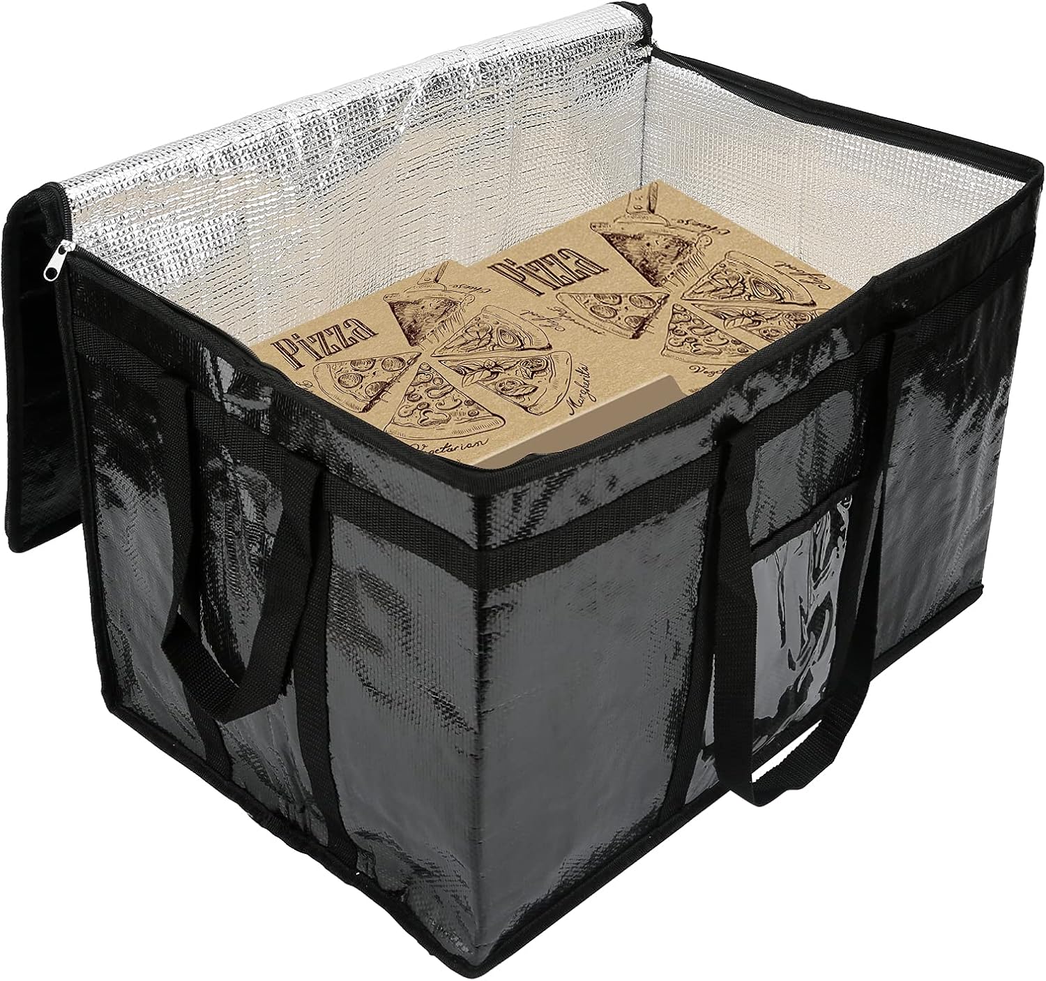 Insulated Grocery Bag, Food Pizza Delivery Bag ,Cooler Bags Reusable Shopping Box Tote for Frozen and Hot Food（XXL） : Industrial & Scientific
