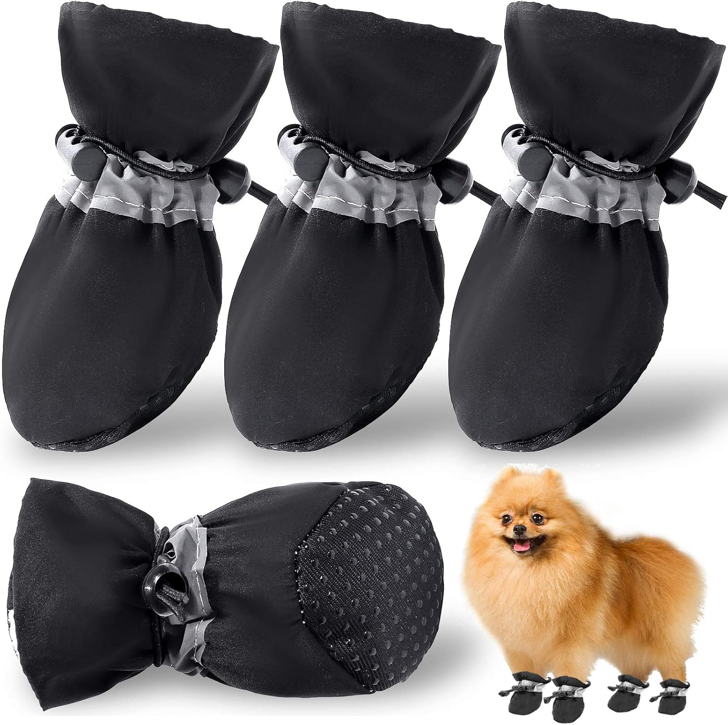 Dog Shoes for Small Dogs Booties, Paw Protectors for