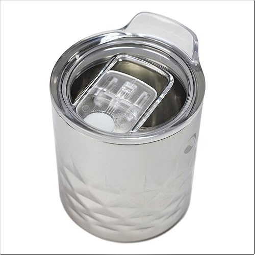 Miniatura 2 de Drinco - Vaso de acero inoxidable de 10 onzas, vaso aislado al vacío, vaso de whisky, vidrio de rocas, GULT (vaso de whisky de 10 onzas, diamante)