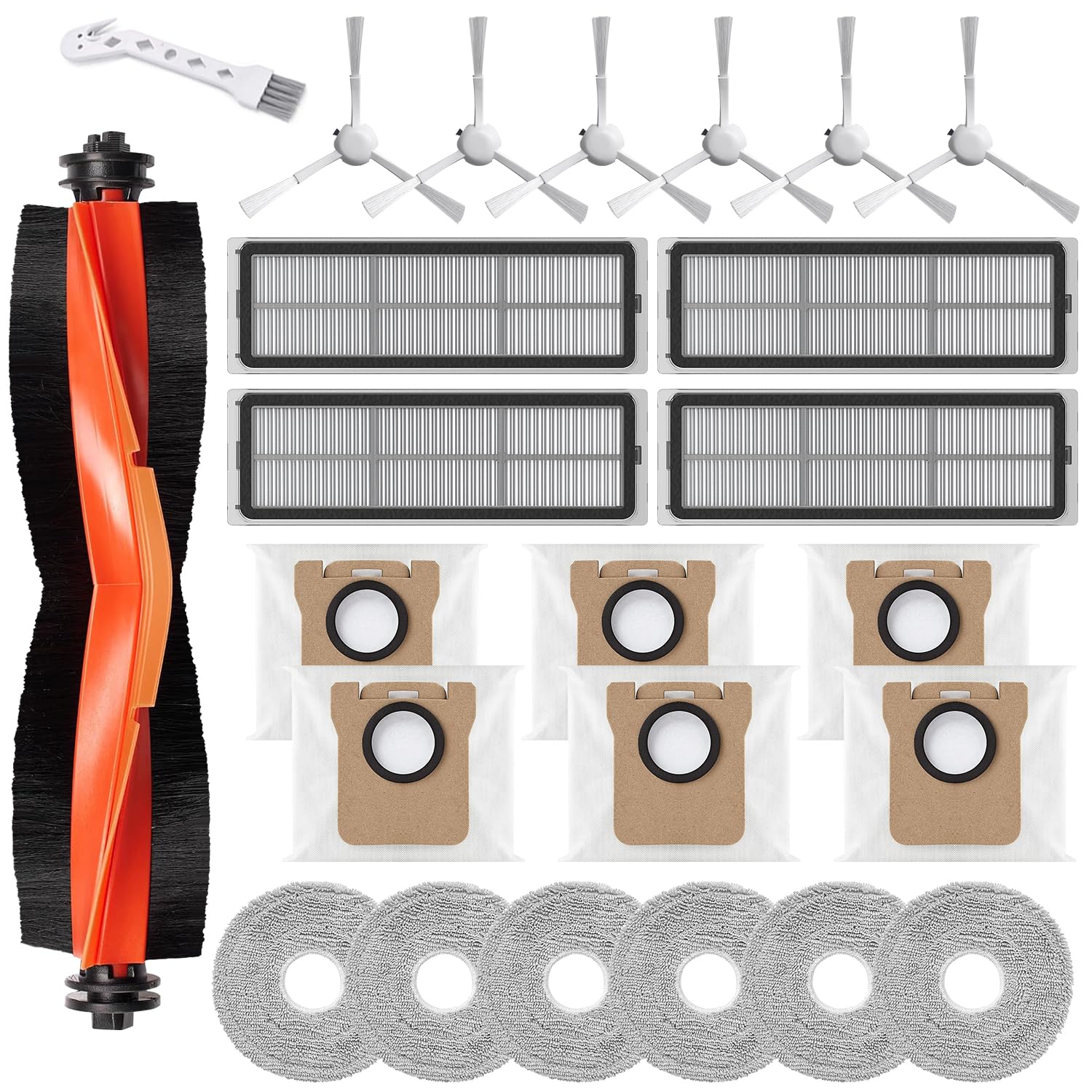24-Piece Accessories for Xiaomi X20+ (Plus) / X10+ (Plus) Vacuum Cleaner