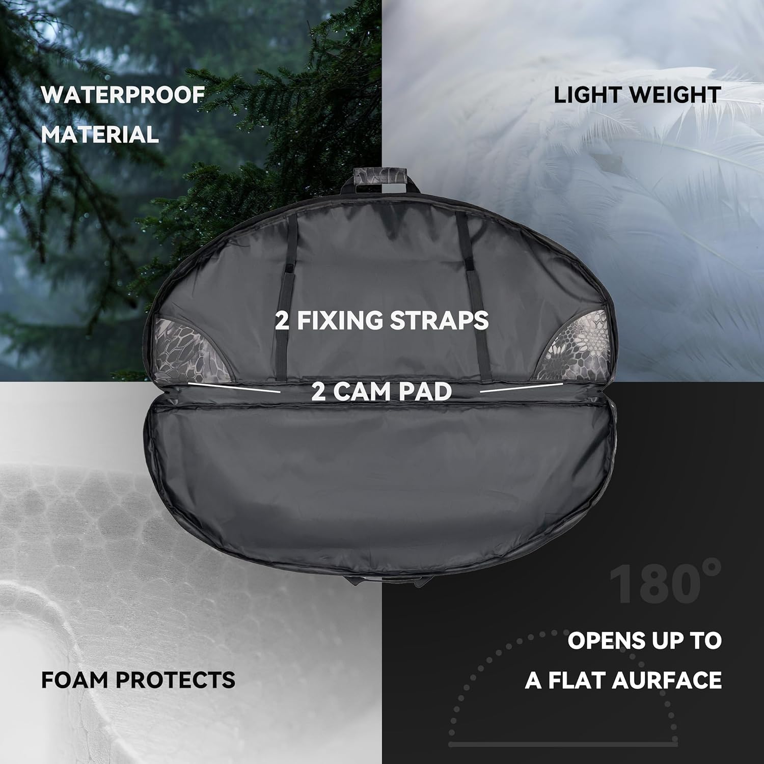 Jaegvida Archery Bow Case Soft Bow Case Compound Bow Case for Outdoor Activities