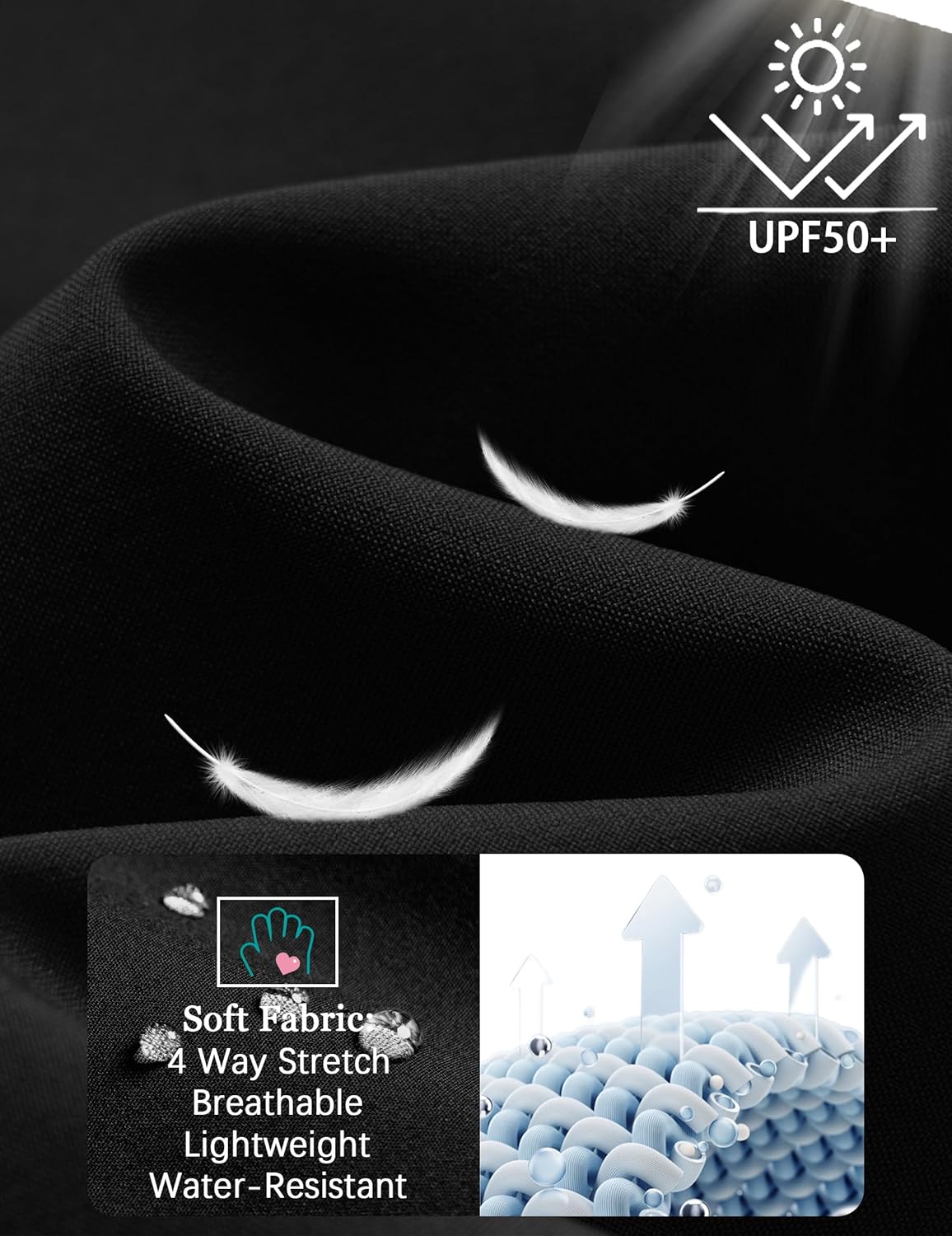 Men's Hiking Pants Lightweight Quick Dry Waterproof Breathable Athletic Joggers Track Running Sweatpants - Image 5