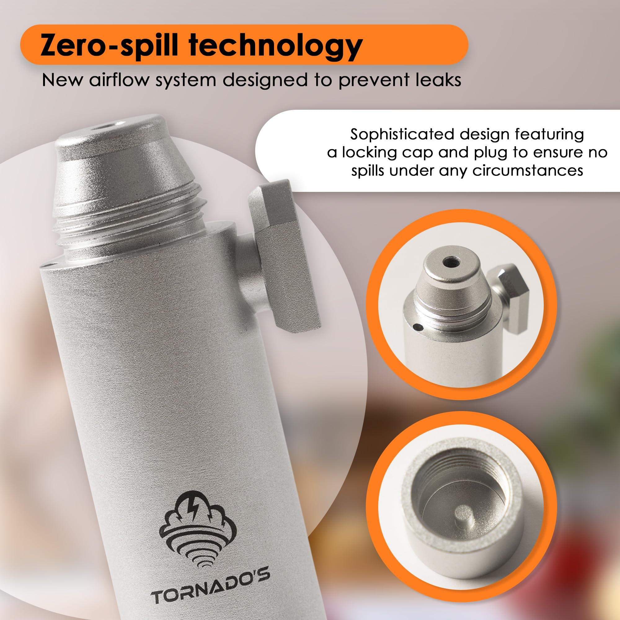 TORNADO´S EVO - Botella dosificador de nueva generación. Tapón antifugas y sistema antihumedad