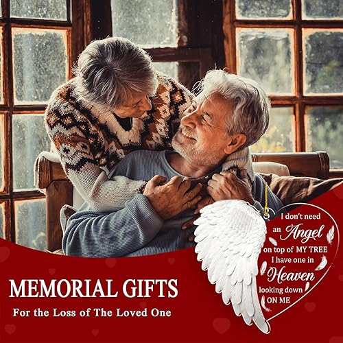 Miniatura 2 de WRAPPINESS Adornos conmemorativos para la pérdida de un ser querido, adorno de Navidad conmemorativo, regalos conmemorativos, regalo de