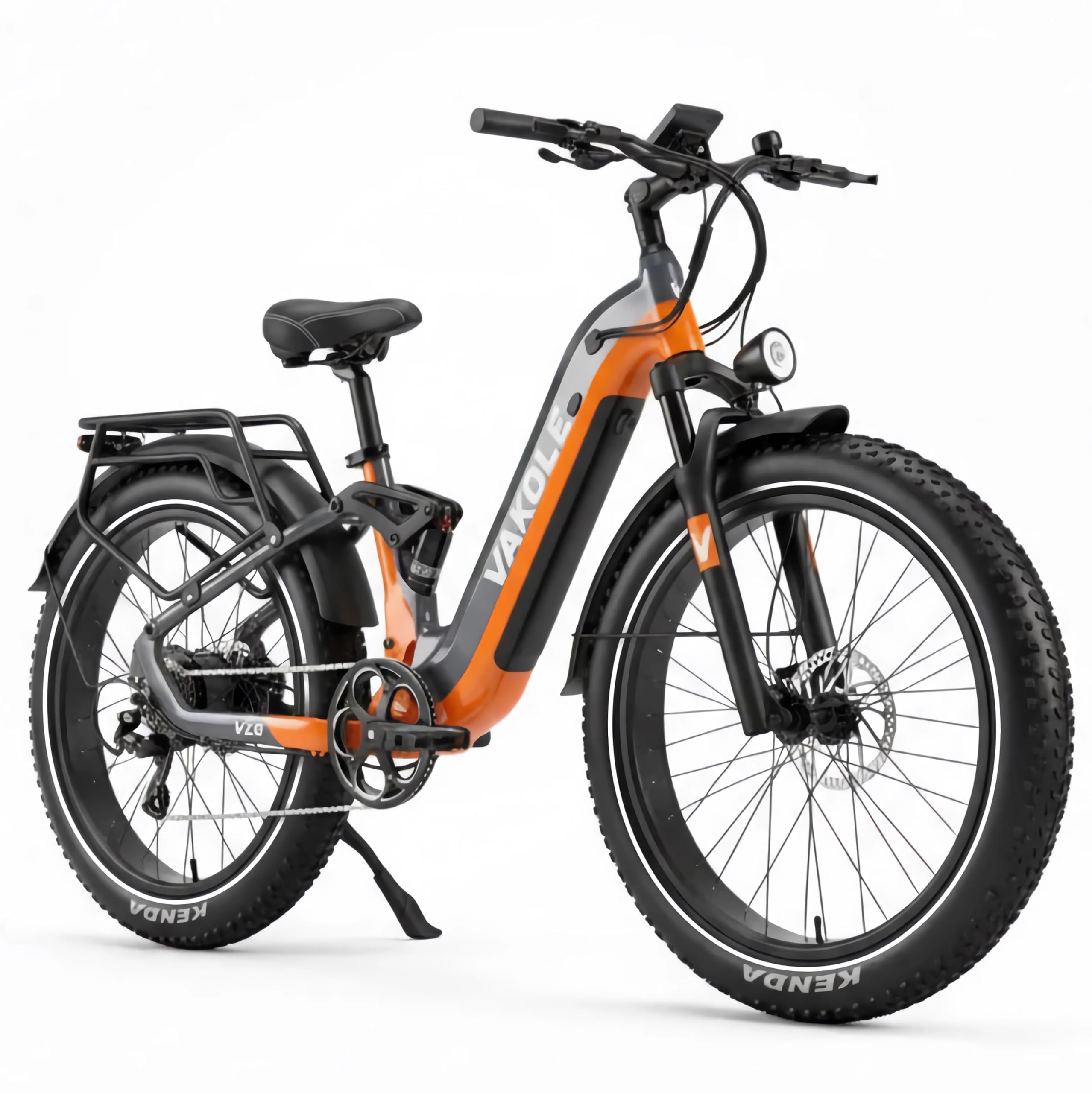 VAKOLE V26 E-Bike Herren 26 Zoll Fatbike Elektrofahrrad Fully 20,8Ah Akku