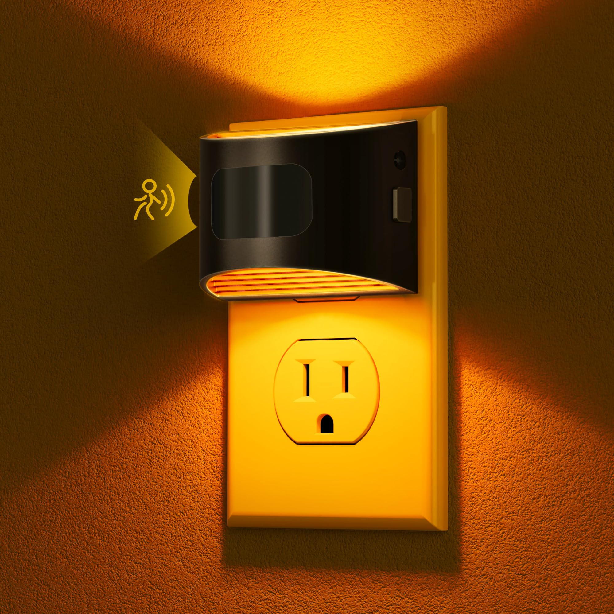 DORESshop Motion Sensor Night Light, Night Lights Plug into Wall, Amber