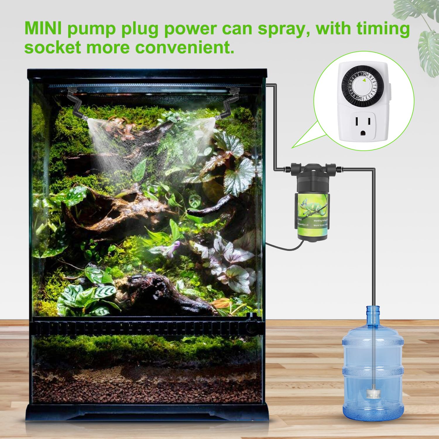 Amazon.co.jp: 静か 爬虫類加湿器 爬虫類ミスターシステム 6つの