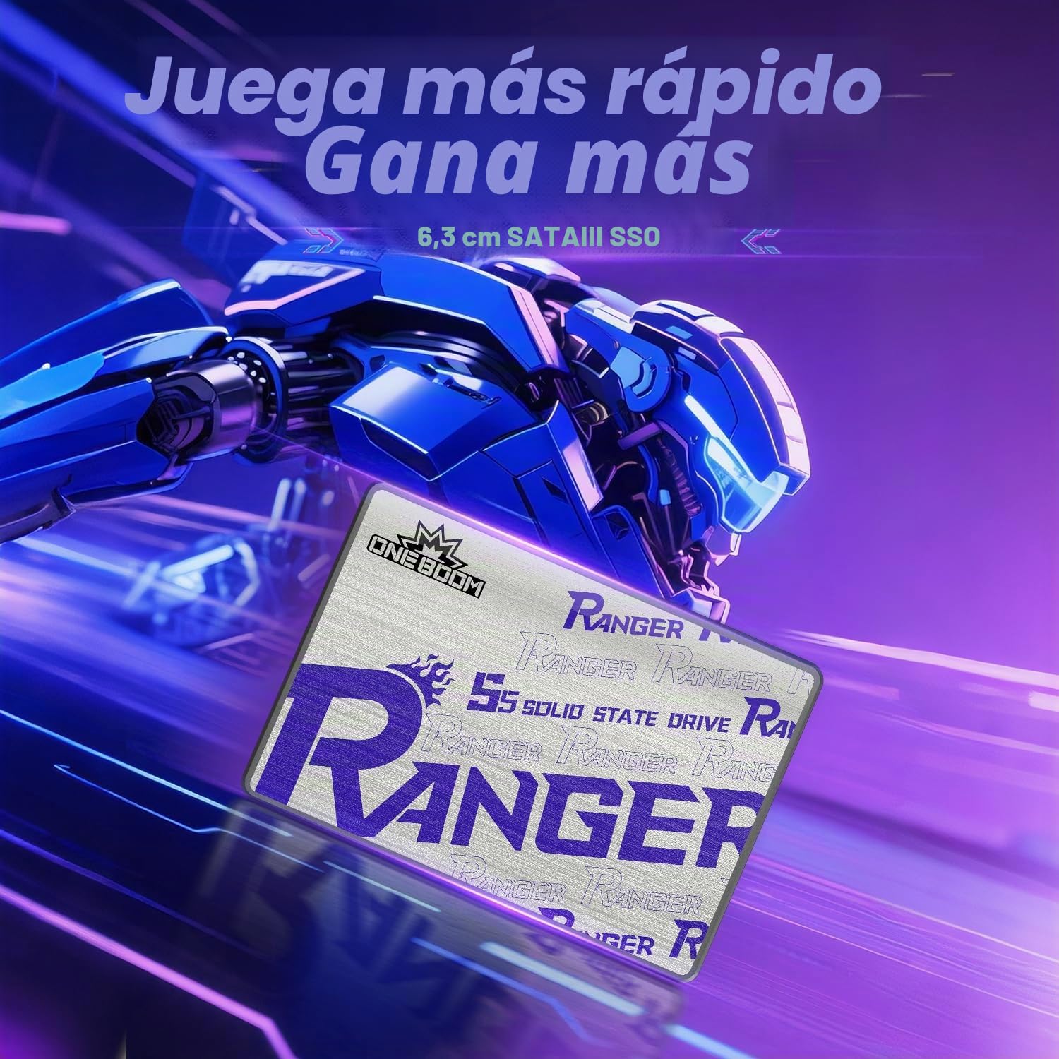 Kingspec OneBoom SSD 512GB SATA III 2,5" 3D NAND Flash Disco Duro SSD Interno, Velocidad de Lectura hasta 550 MB/s para PC, Portátil y Actualización de PS4