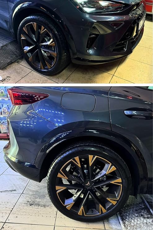 Graficar Design Makyajlı Cupra Formentor VZ Jant Kaplama Sticker Set 19 Inç Artıc Jant ile Uyumlu