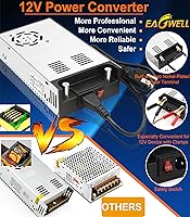 Vista 2 de Convertidor de 110 V a 12 V, convertidor universal SMPS de CA a CC, adaptador de transformador de fuente de alimentación conmutada para RV, bomba