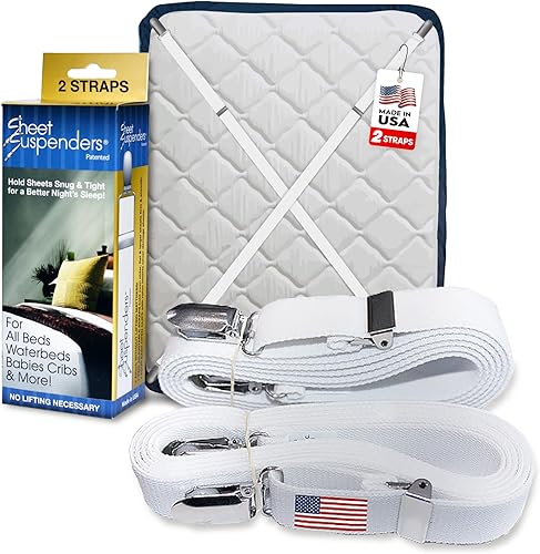 Sostiene sábanas original (pinza, cierre, correas), hecho con QVC. Mantiene todas las hojas suaves y ajustadas. Duerme como nunca antes!