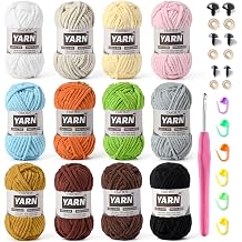 12 Pack Bulky Velvet Chenille Yarn, Baby Yarn for Crocheting Soft Blanket, 1200g657.6yds Chunky Crochet Yarn, Thick Multicolor Yarn for Crocheting Amigurumi, Crafts, Home Decor B
