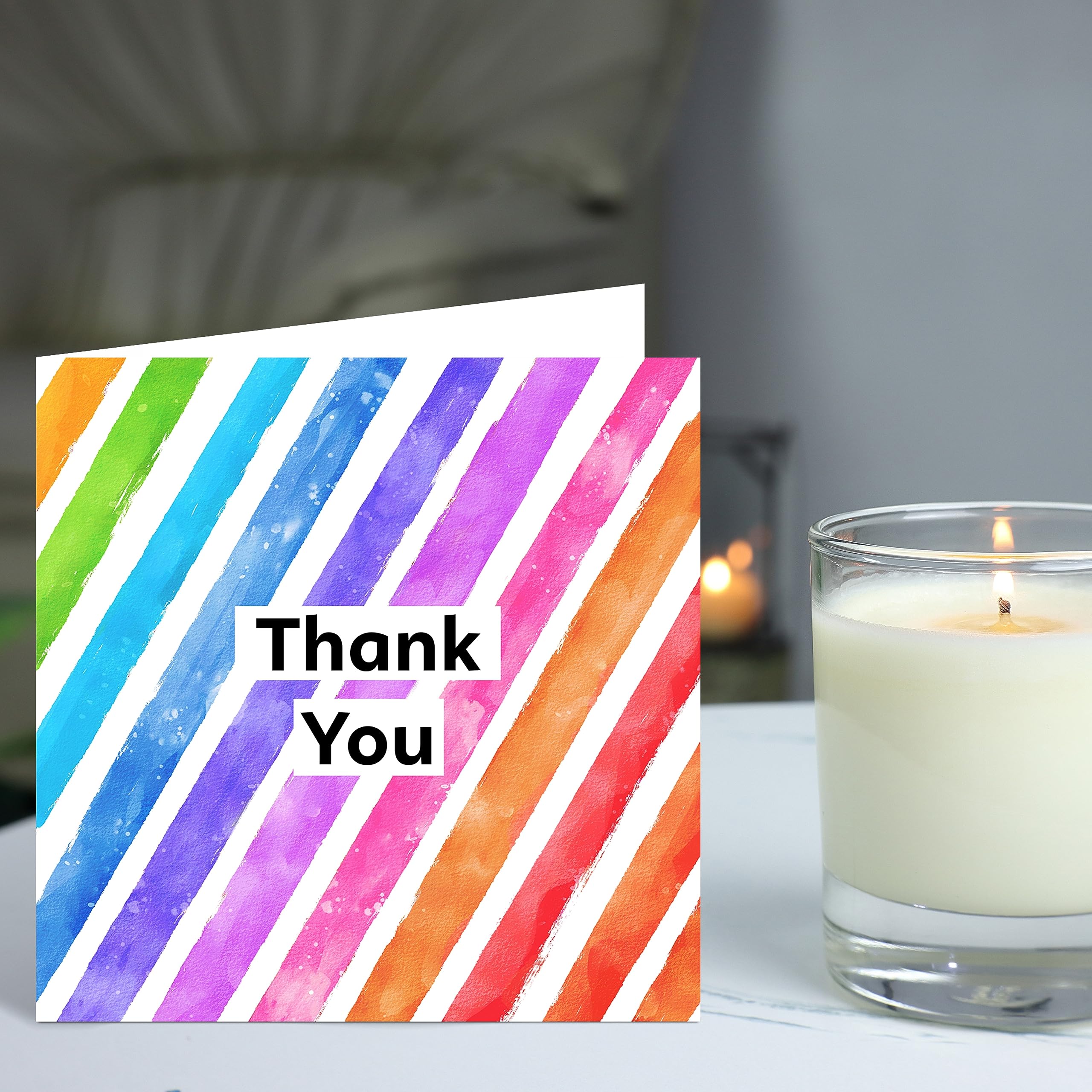 Thank You Cards Multipack Pack Thank You Card's Pack of 28 Bright Colour Cards With Envelopes For Thank Yous Gifts Weddings Birthdays Baby Showers Parties Family Friends Childrens Thankyou's - Image 2