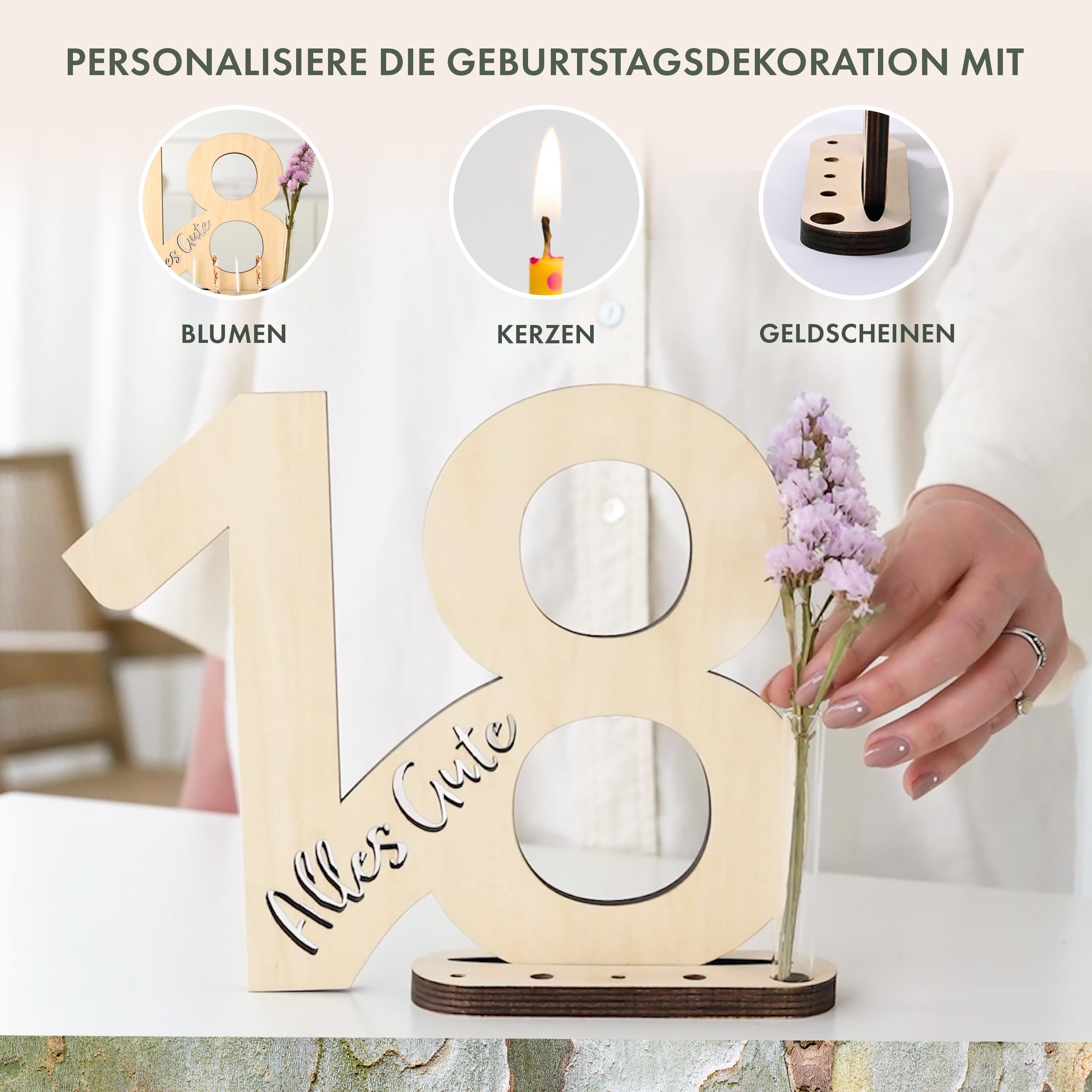 Targa In Legno Per 18° Compleanno – Numeri Colorati 2006-2024, Decorazione Fai Da Te, Regalo Originale Per Ragazze E Ragazzi