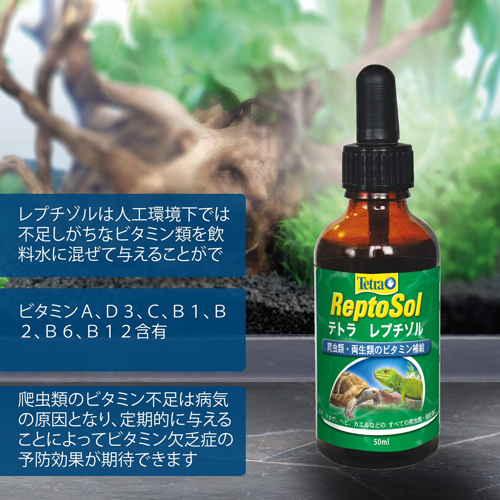 処分価格レプチゾル 50ml 48本セット 亀 爬虫類の総合ビタミン Amazon | テトラ (Tetra) レプチゾル 50ml 亀 爬虫類の総合ビタミン