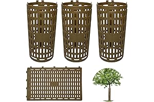 3 Pack Tree Trunk Wrap Protector Brown, Weather-Proof Mesh Plant Covers for...