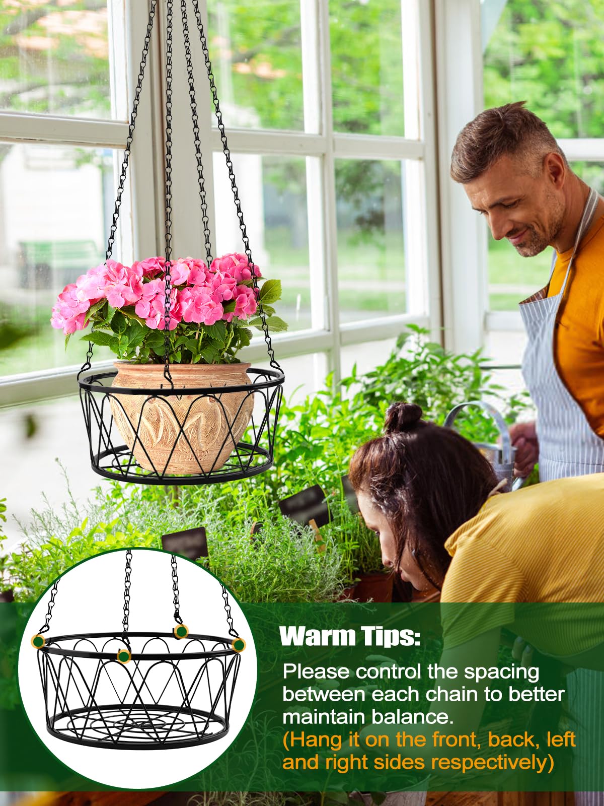 Kalolary 3 Stck Metall Pflanzenaufhnger Hngepflanzenregal Moderner Pflanzen  Hngekorb Decken Pflanzenaufhnger Sets Schwarz Edler Glnzender  Hngepflanzenhalter fr Veranda Balkon Zuhause Dekorativ: Amazon.de: Garten