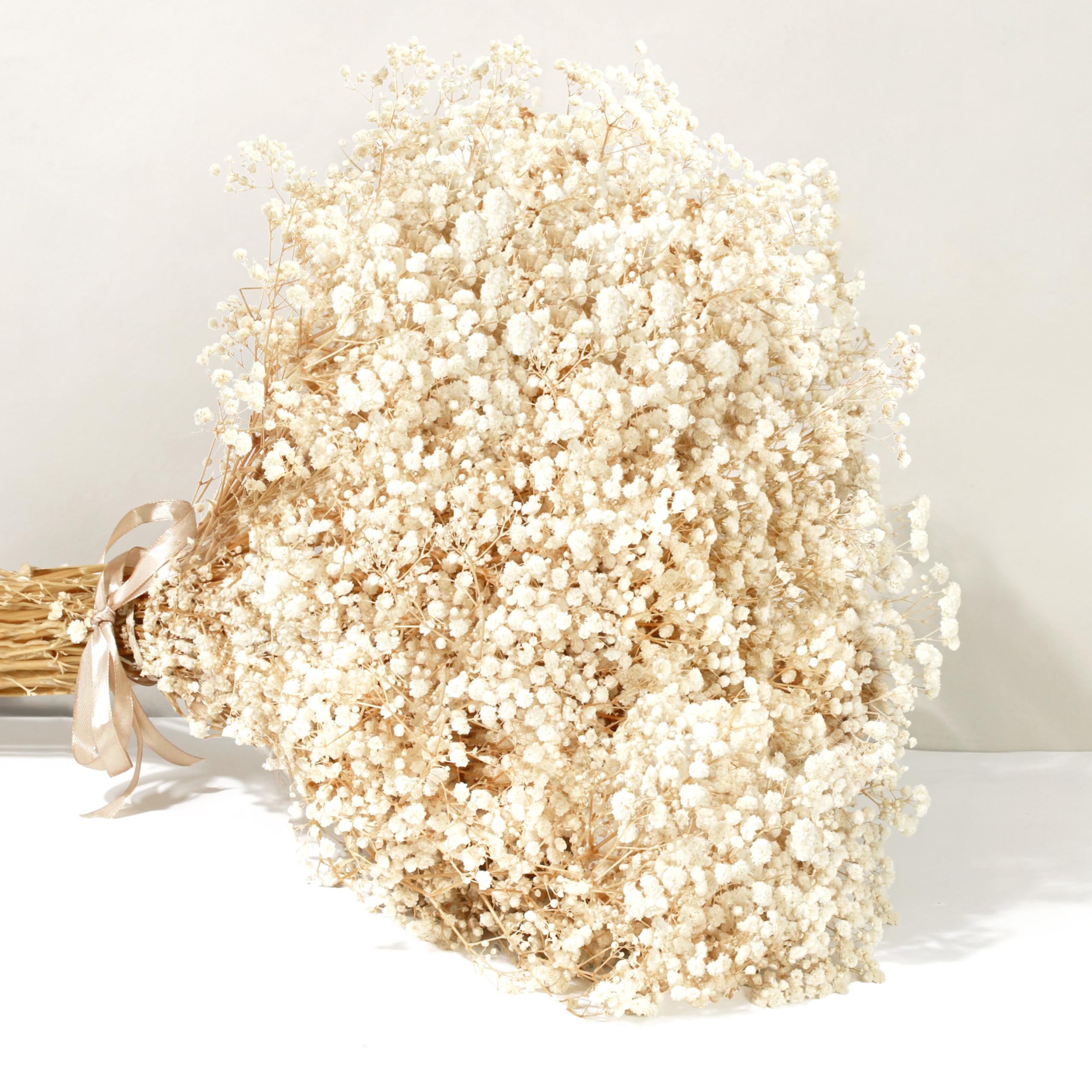KAOHONG Dried Flowers Babys Breath Flowers Bouquet 17 inch 7000+ Ivory White Flowers, Natural Gypsophila Branches for DIY Wreath, Home, Wedding, Table, Vase Décor — image 1