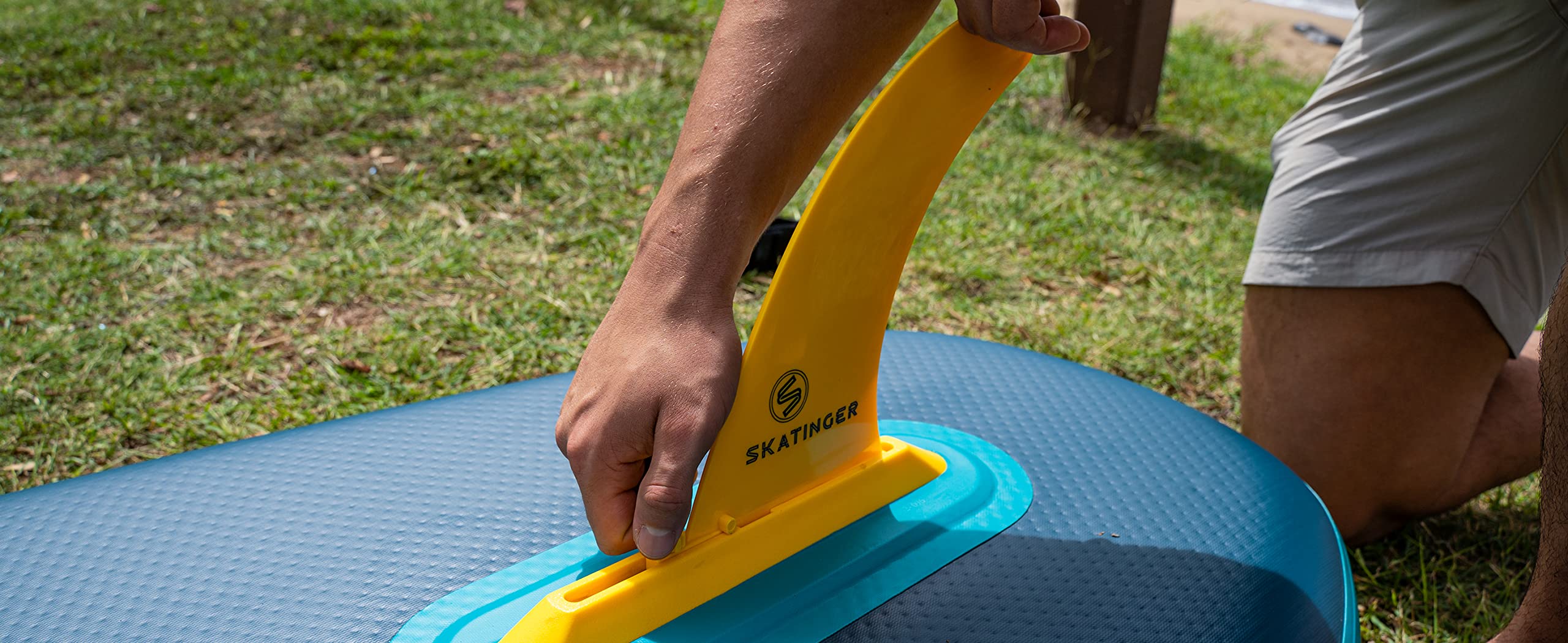 us-Type 25,4 cm Mittelfinne, Ersatzzubehör für Skatinger Lavagrün Paddelboard
