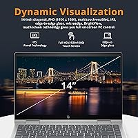 Vista 3 de HP Envy x360 2-en-1 14" FHD Laptop con pantalla táctil, Intel i7-1355U, 16GB RAM, 1TB SSD, teclado retroiluminado, cámara de 5MP, lector de huellas
