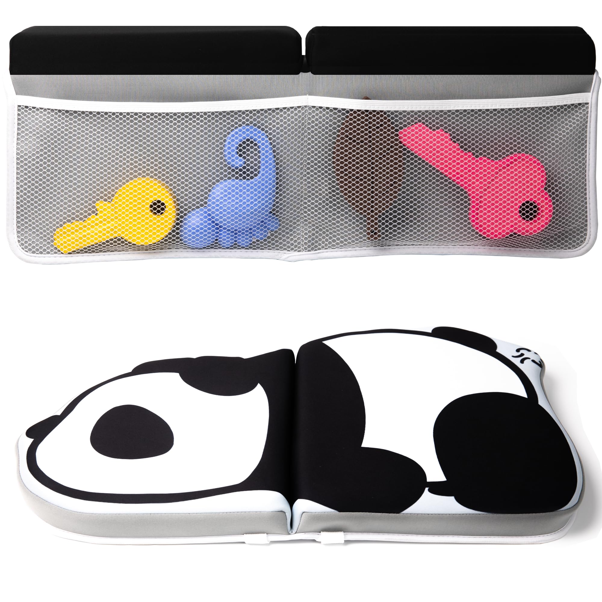 Baby Bath Kneeler and Elbow Rest Pad Set Non-Slip Foldable Panda ...