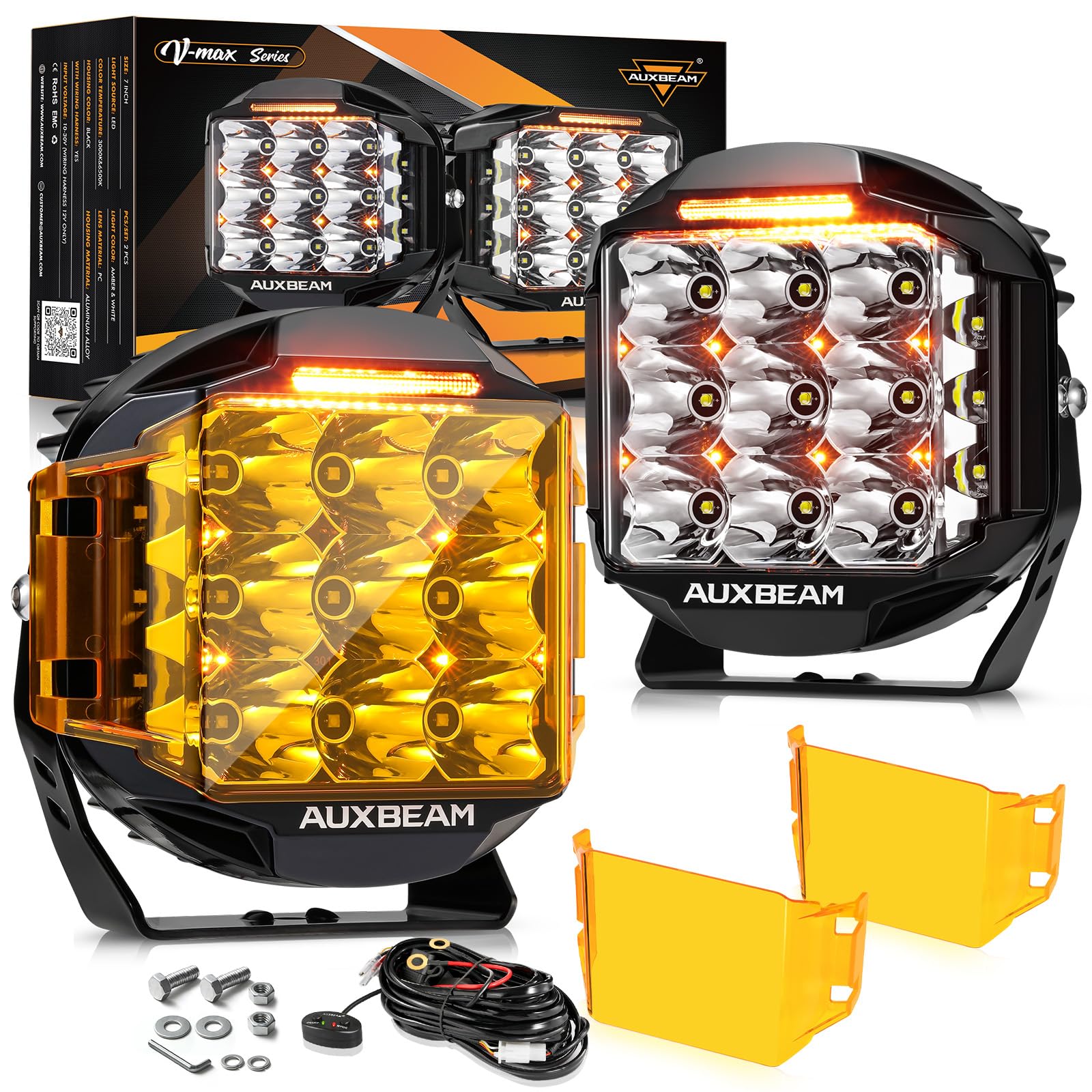 Auxbeam 7 Round LED Offroad Light Pod