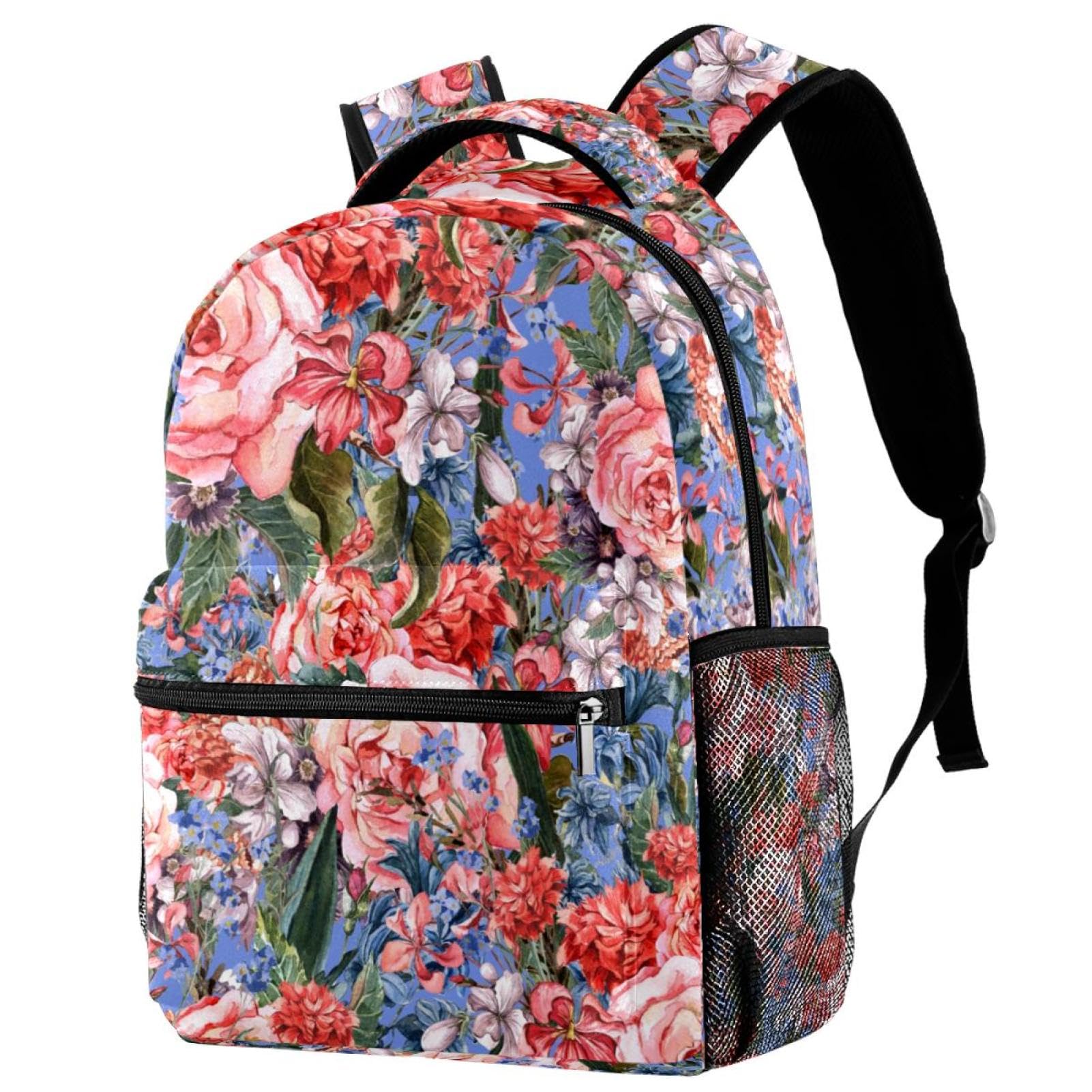 Sac de voyage décontracté finitions soignées à motif roses - 2