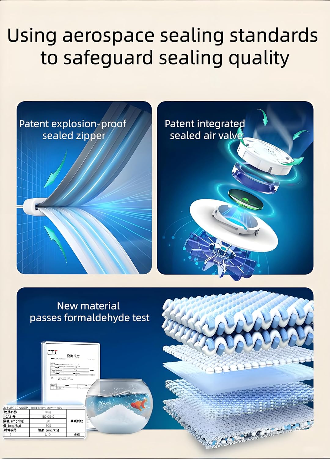 6-Pack Reusable Vacuum Compression Storage Bags Set For Clothing Storage and Organization, Sizes: 2 Jumbo Cuboid, 1XL, 1L, 1M, 1S, With Hand Pump, For Clothes, Quilts, Pillows