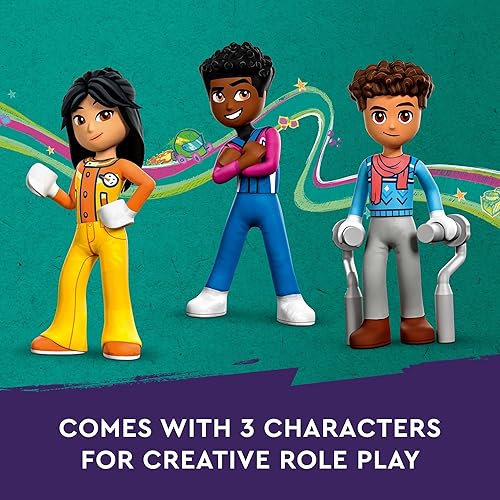 Miniatura 4 de LEGO Friends Pista de esquí y cafetería festivos 41756 - Juego de juguetes de construcción, diversión creativa para mayores de 9 años con 3 mini