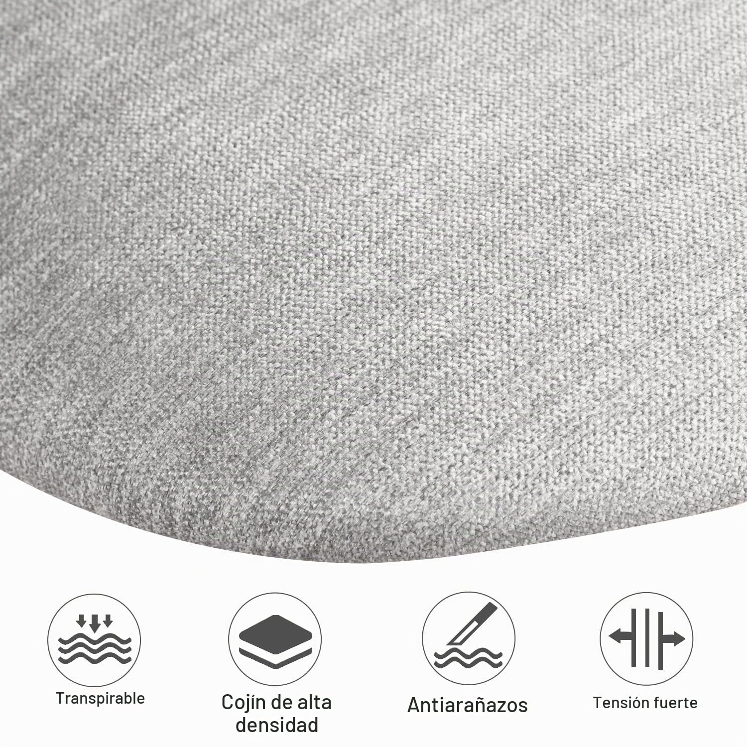 FurnitureR Silla de Escritorio para niños, Silla giratoria de Altura Ajustable con diseño de Respaldo de Agujero pequeño, Adecuada para Dormitorio de niños o Sala de Estudio, Gris molandi, 38 x 39 x