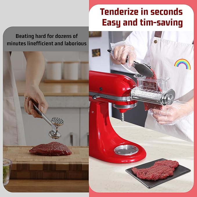Ablandador de Carne para Batidora Kitchenaid, 3 Grosores miniatura 8